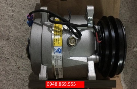 Lốc điều hòa xe tải shacman